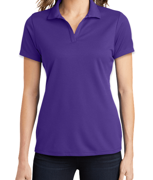 Sport-Tek Women's RacerMesh Performance Polo - Printed in Purple