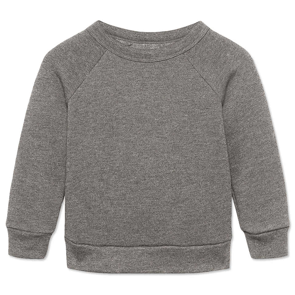 Bella + Canvas Toddler Sponge Fleece Crewneck Sweatshirt
