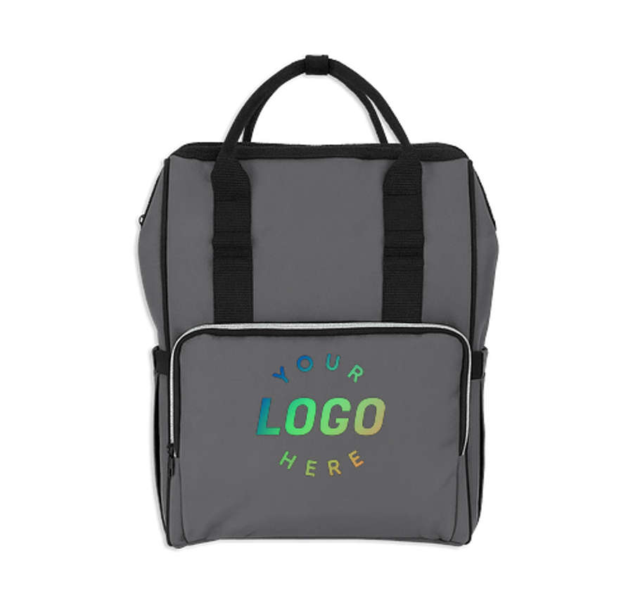 Full Color Cooler Tote-Pack in Gray