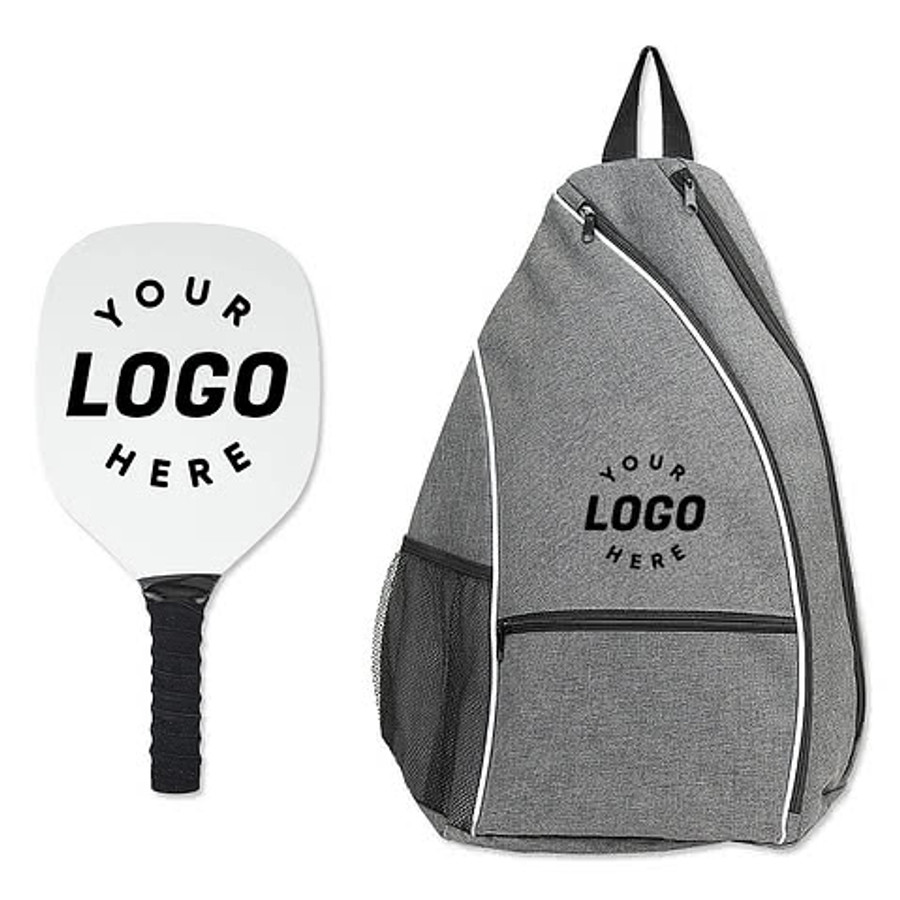 Pickleball Carryall Backpack and Paddle in Black