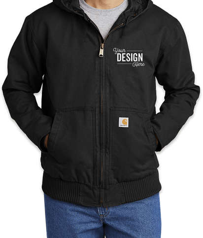 Carhartt Tall Washed Duck Active Jacket - Black