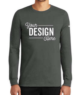 Nike Dri-FIT Long Sleeve Performance Blend Shirt - Color: Anthracite