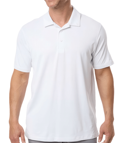Puma Golf Icon 2.0 Recycled Performance Polo - Printed in White Glow