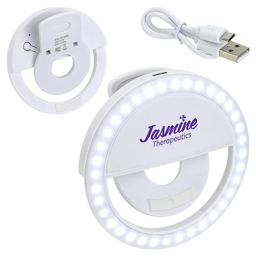 Broadway Clip On Ring Light in White
