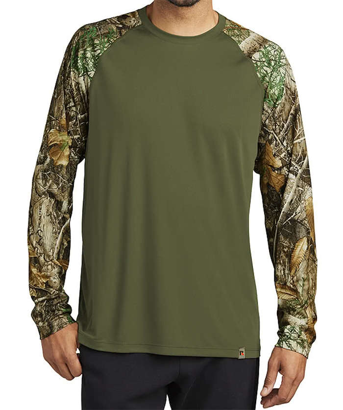 Russell Outdoors Realtree® Colorblock Long Sleeve Performance Shirt