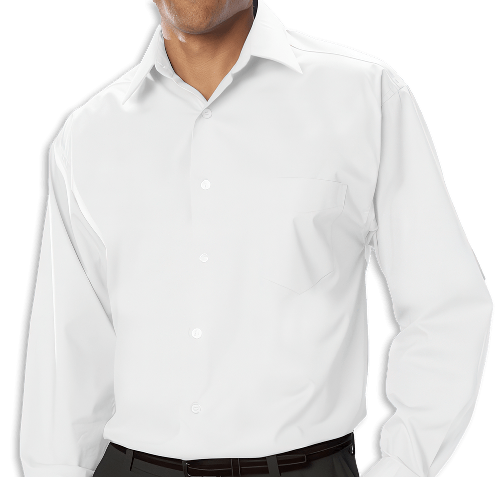 Blue Generation Stretch Poplin Long Sleeve Dress Shirt-default