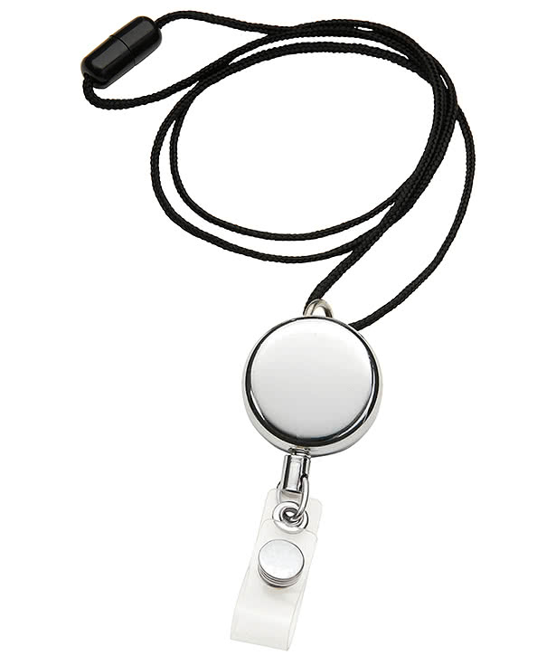 Laser Engraved Dual Function Metal Badge Holder