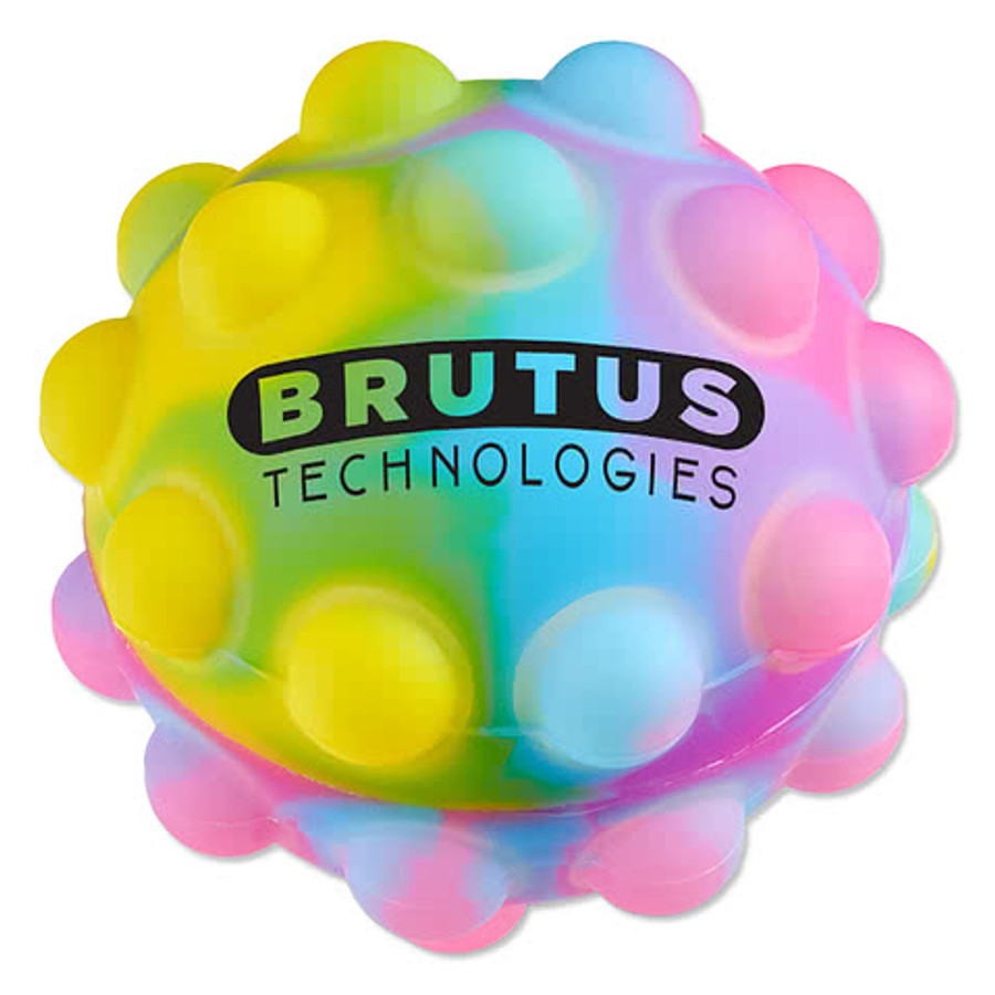 Tie Dye Push Pop Stress Ball in Swirl Lime