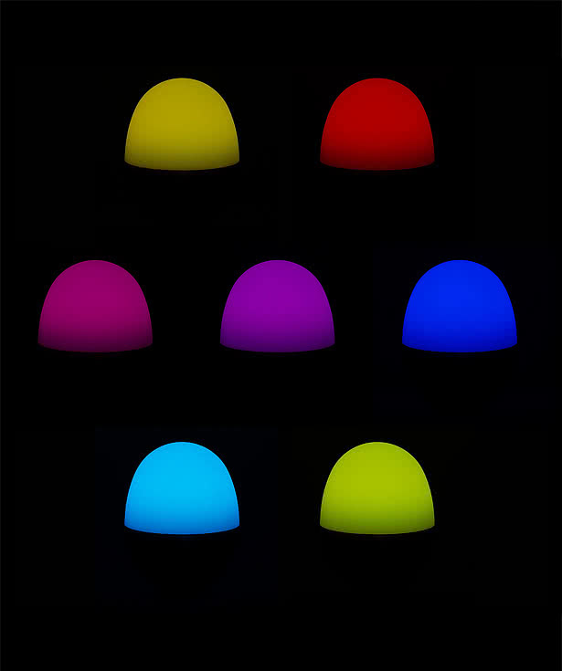 Audio Dome Lighted Wireless Speaker with White Noise Sounds