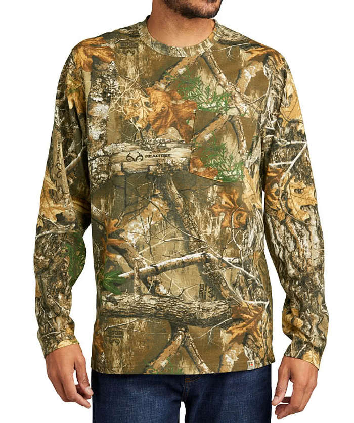 Russell Outdoors Realtree® Cotton Long Sleeve Pocket T-shirt