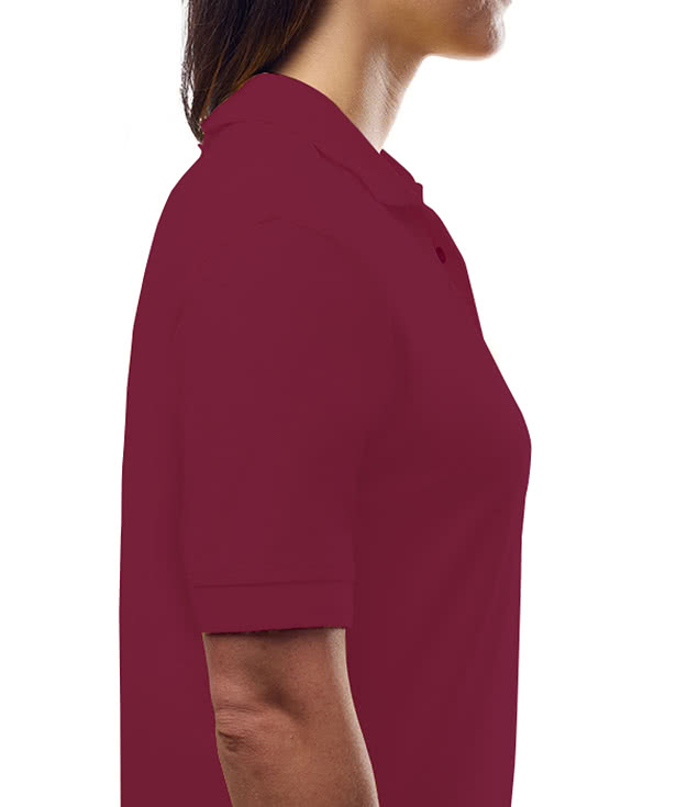 Blue Generation Women's Scotchgard Treated Pique Polo - Embroidered