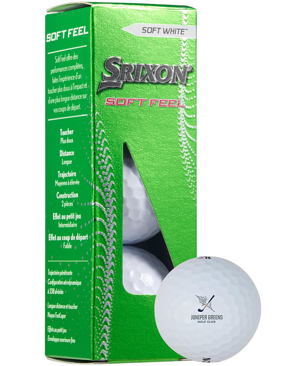 Full Color Srixon Soft Feel Golf Balls (Box of 3)