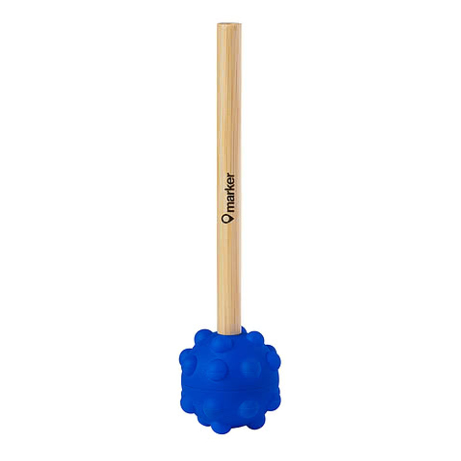 Push Pop Bubble Fidget Pen Stand & Pen (black ink) in RED