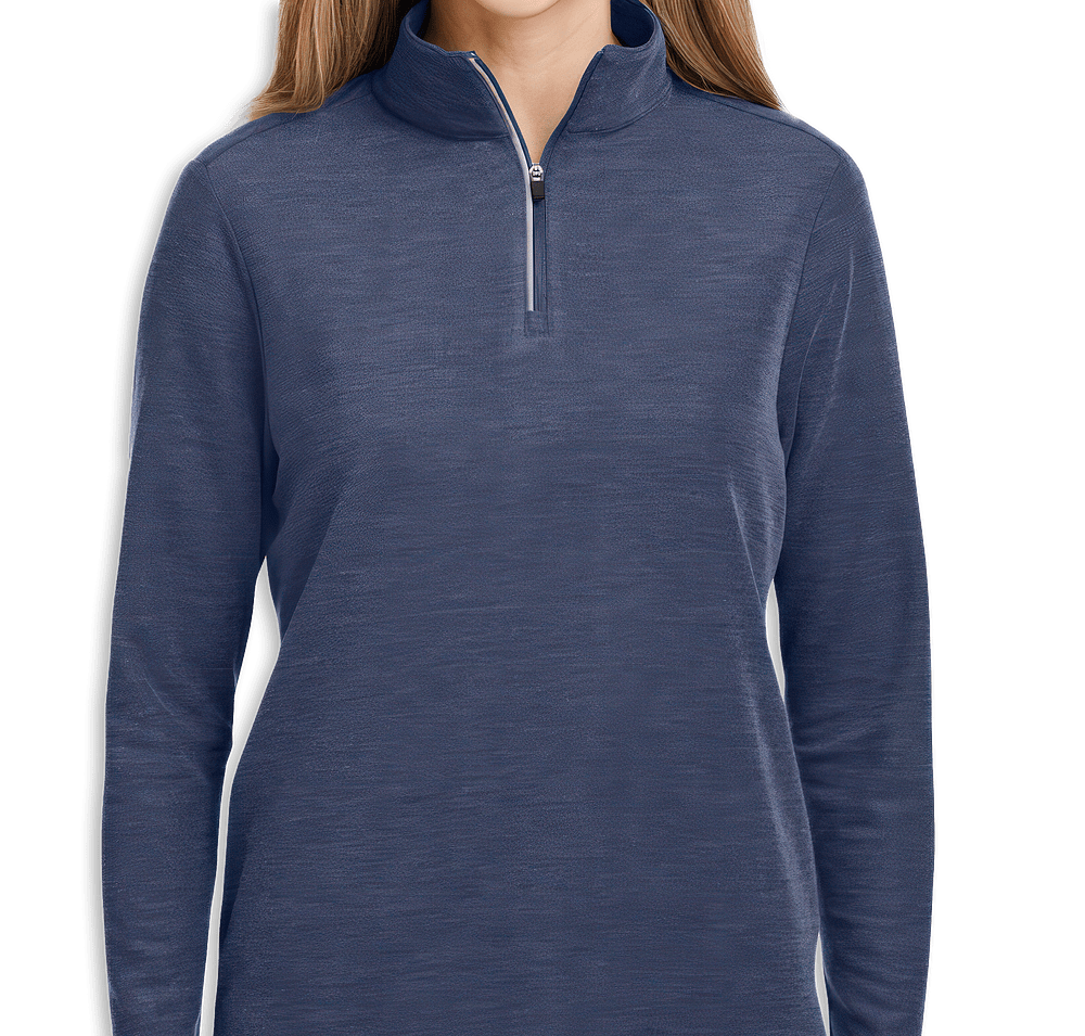 Core 365 Women's Fusion ChromaSoft Pique Quarter Zip Sweatshirt - Printed-default