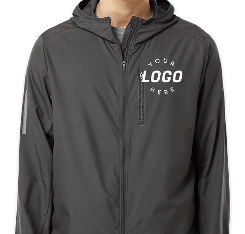 Custom Adidas Recycled Hooded Windbreaker Jacket Design Windbreakers Online at CustomInk