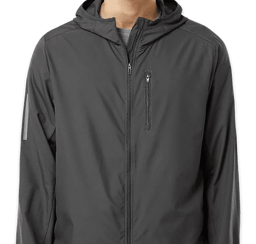Custom Adidas Recycled Hooded Windbreaker Jacket Design