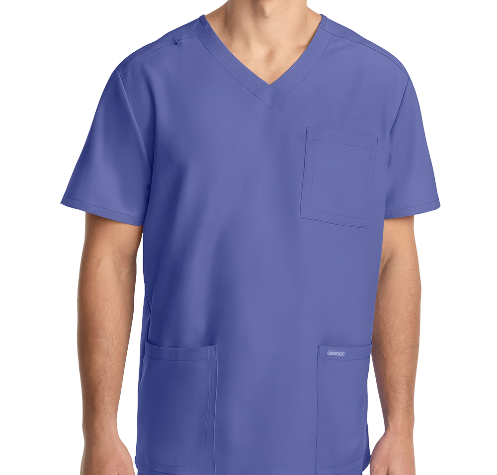 Cherokee Workwear Originals Tuck-In V-Neck 3-Pocket Scrub Top-default