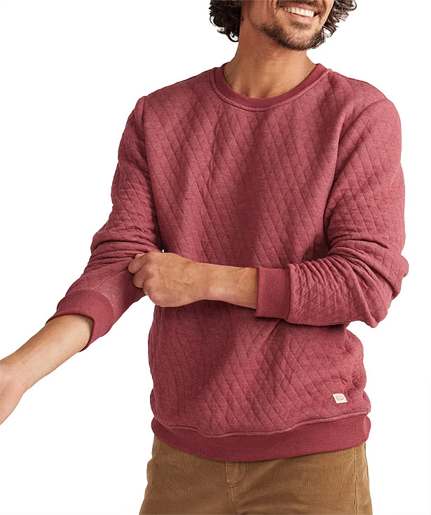 Marine Layer Corbet Quilted Crewneck Sweatshirt