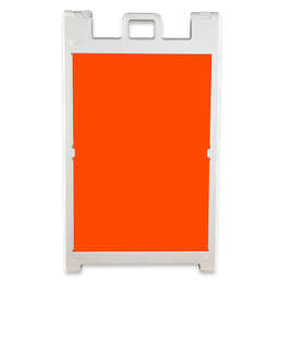 Full Color Signicade Deluxe A-Frame Kit - Color: Orange / White