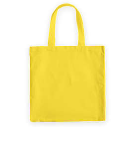 Medium Midweight 100% Cotton Canvas Tote Bag - Color: Yellow