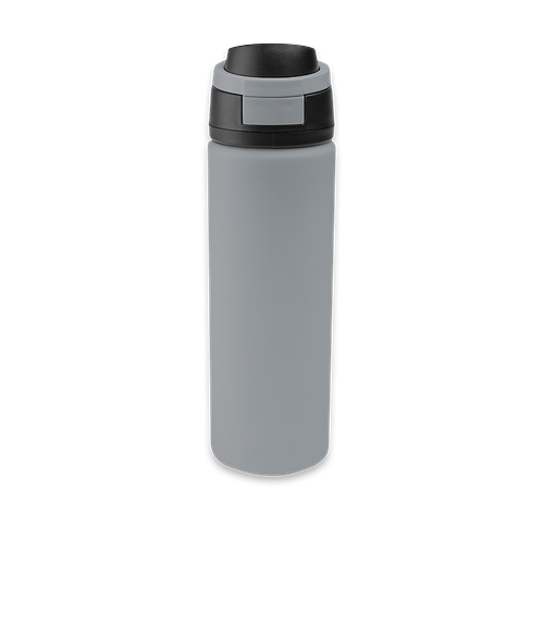 24 oz. Pop Sip Recycled Stainless Steel Water Bottle in GRAY