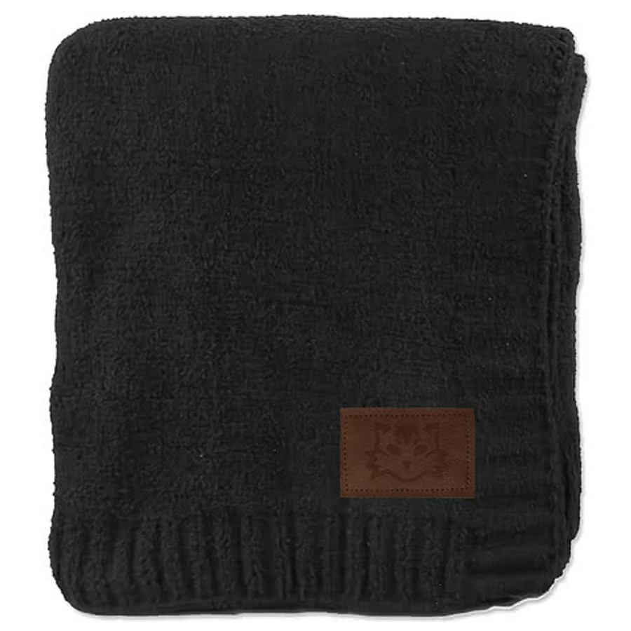Laser Engraved Cloud Nine Soft EnviroFibr Throw Blanket in Gray
