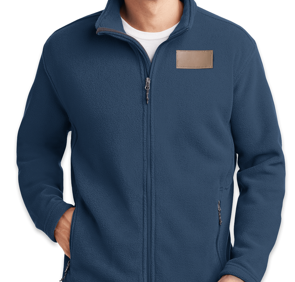 Port Authority Value Fleece Jacket - Faux Leather Patch-default