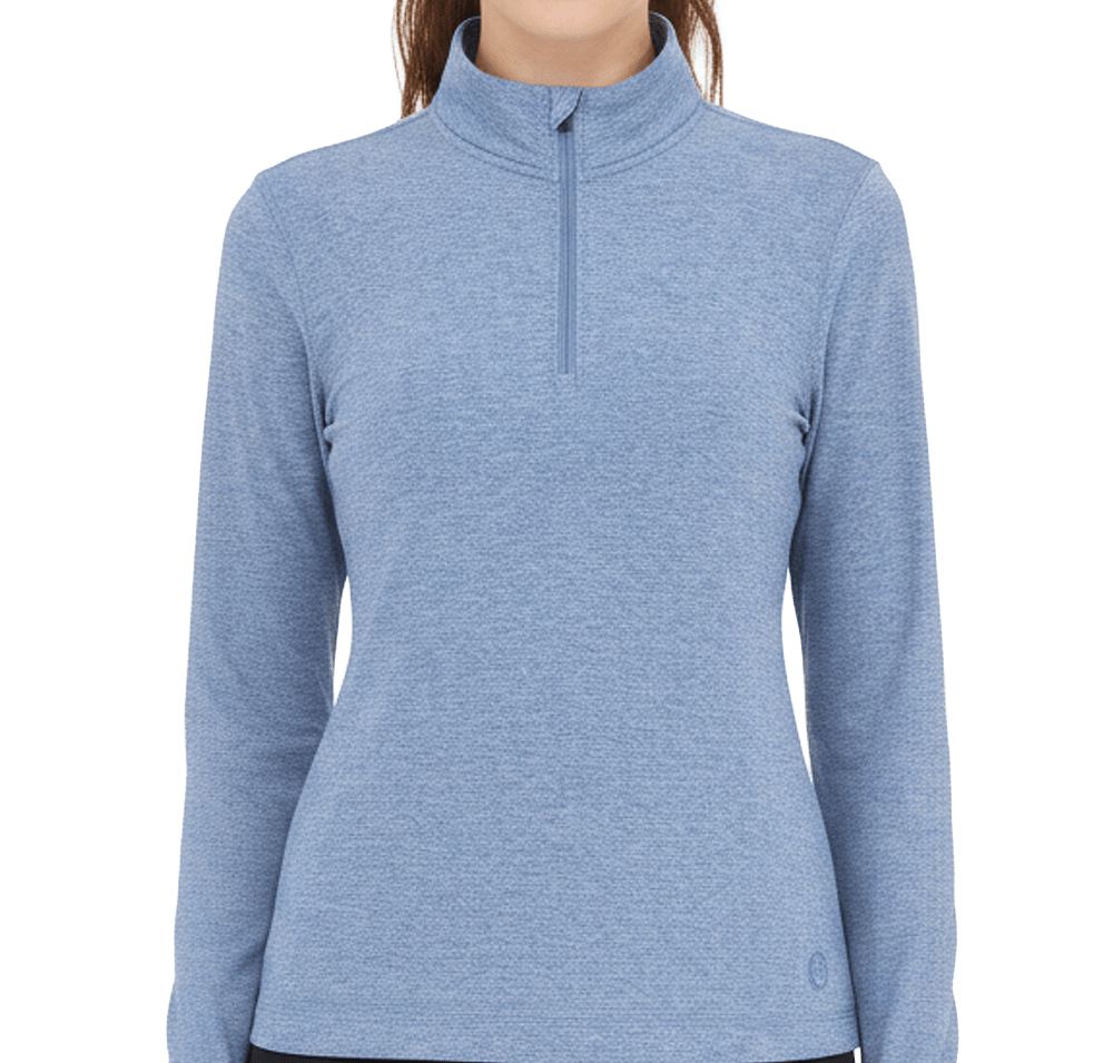 Wellable Women's Knit Recycled Quarter Zip Performance Shirt-default