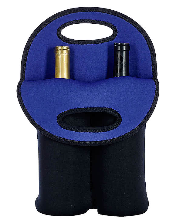 BUILT Neoprene Two Wine Bottle Tote Bag