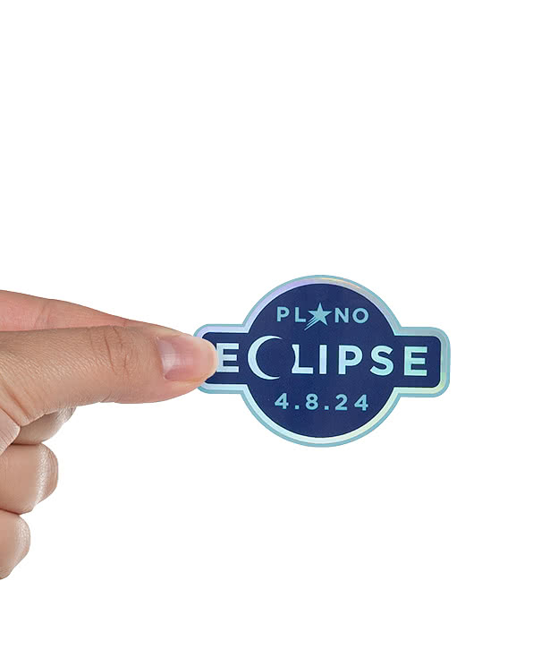 Full Color Holographic 3 in. Die Cut Sticker - No Border