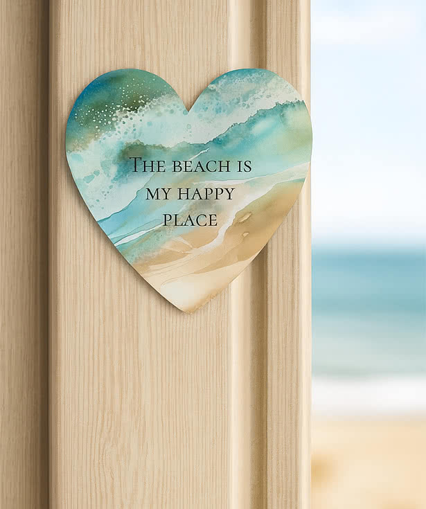 Full Color Re-Stick-It 2 in. x 2.25 in. Heart Shaped Reusable Decal