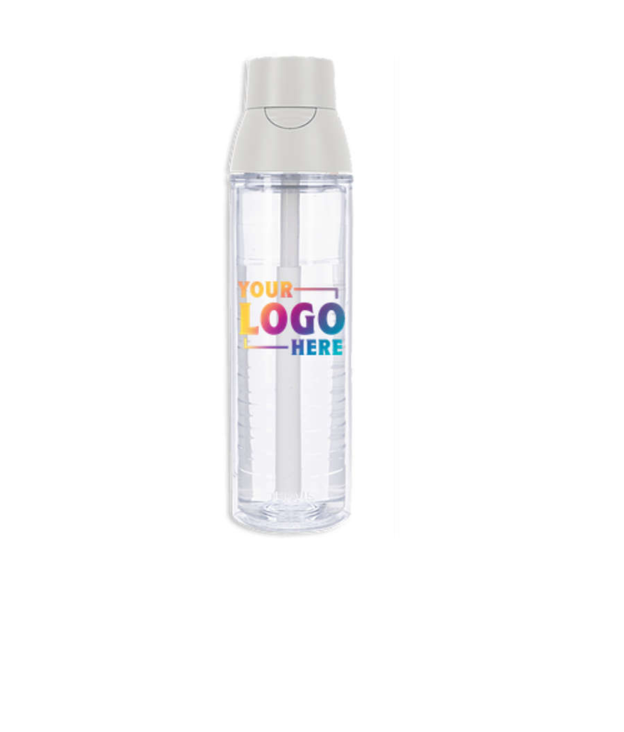 Tervis Full Color 24 oz. Venture Lite Bottle with 2-in-1 Versa Lid in Light Gray