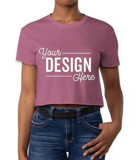 Next Level Women's Crop T-shirt - Color: Shiraz