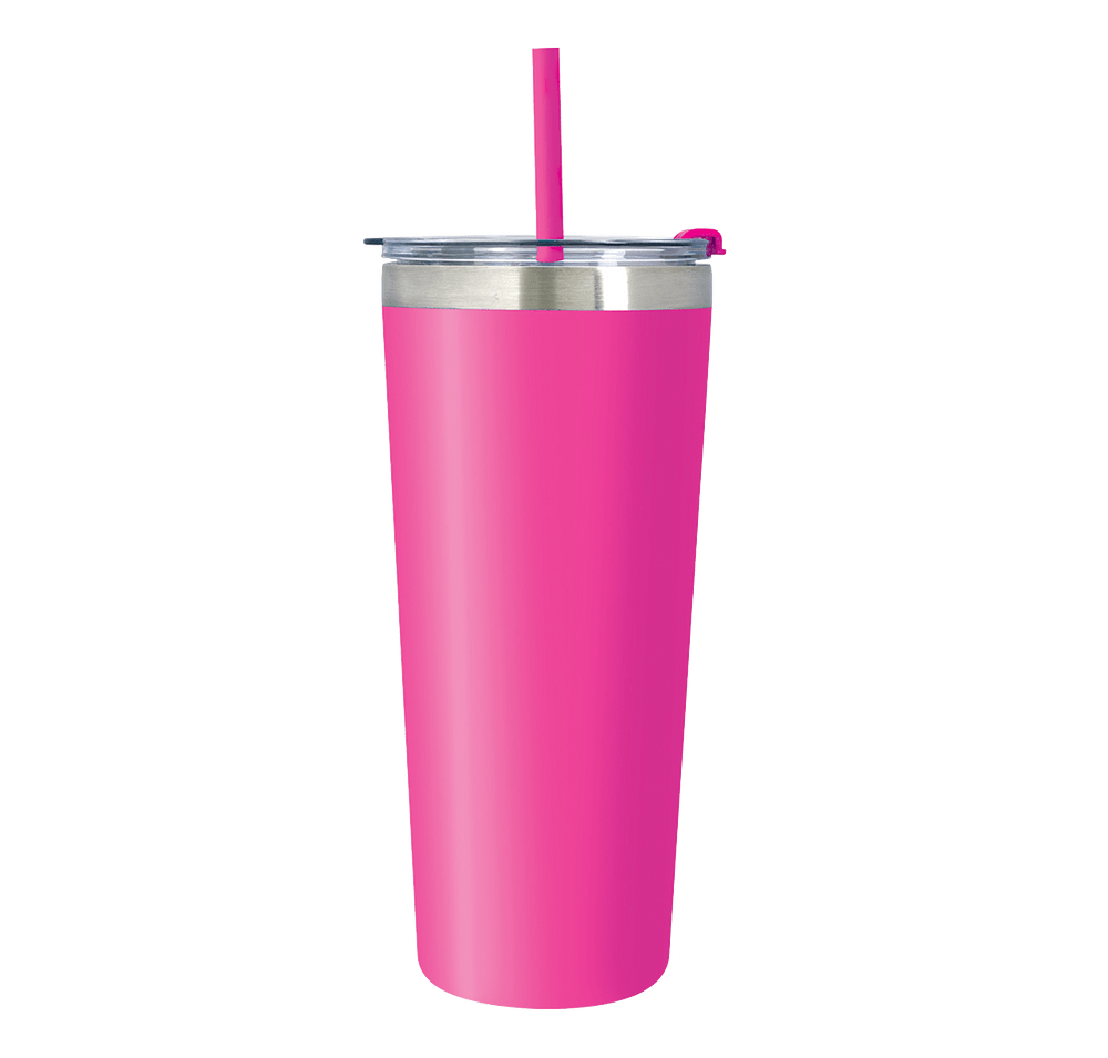 24 oz. Colma Stainless Steel Insulated Tumbler with Straw-default