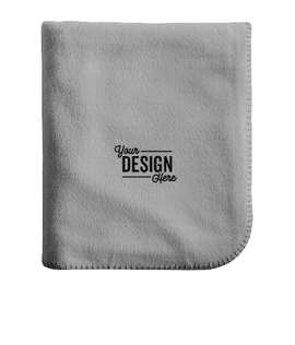 Alpine Fleece Throw Blanket - Color: Heather Grey