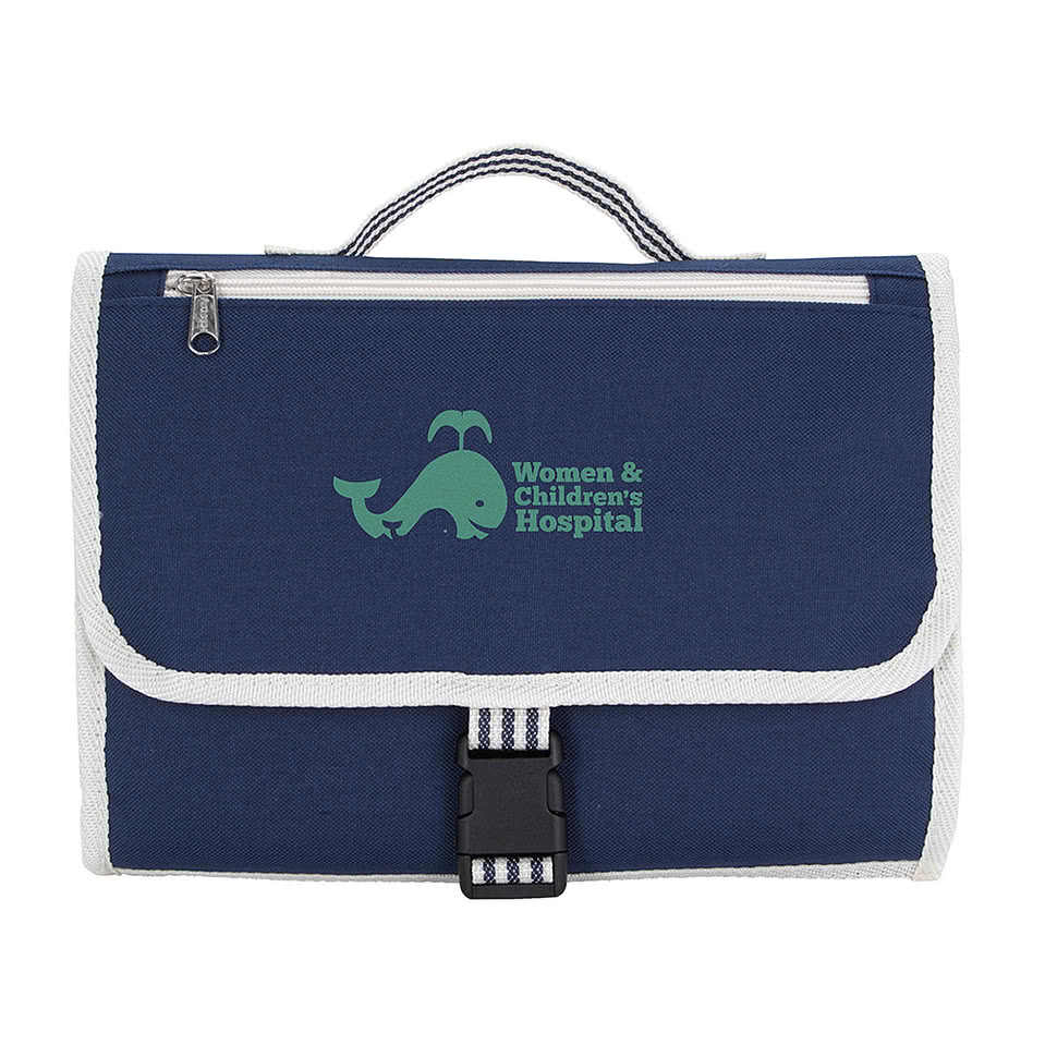 Full Color Stripe Diaper Changing Travel Pouch/Mat
