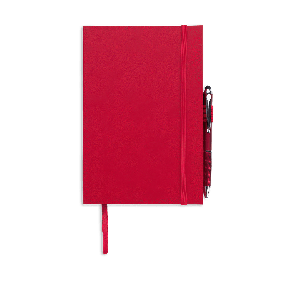 Color Edge Notebook with Metallic Stylus Pen-default