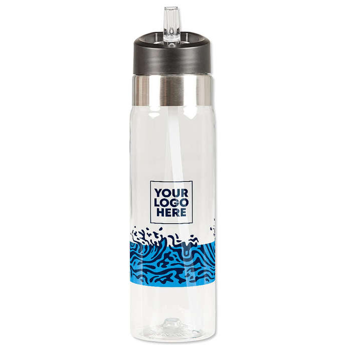 Custom Waves 20 oz. Flip Straw Tritan Sport Water Bottle - Design Water  Bottles Online at CustomInk.com