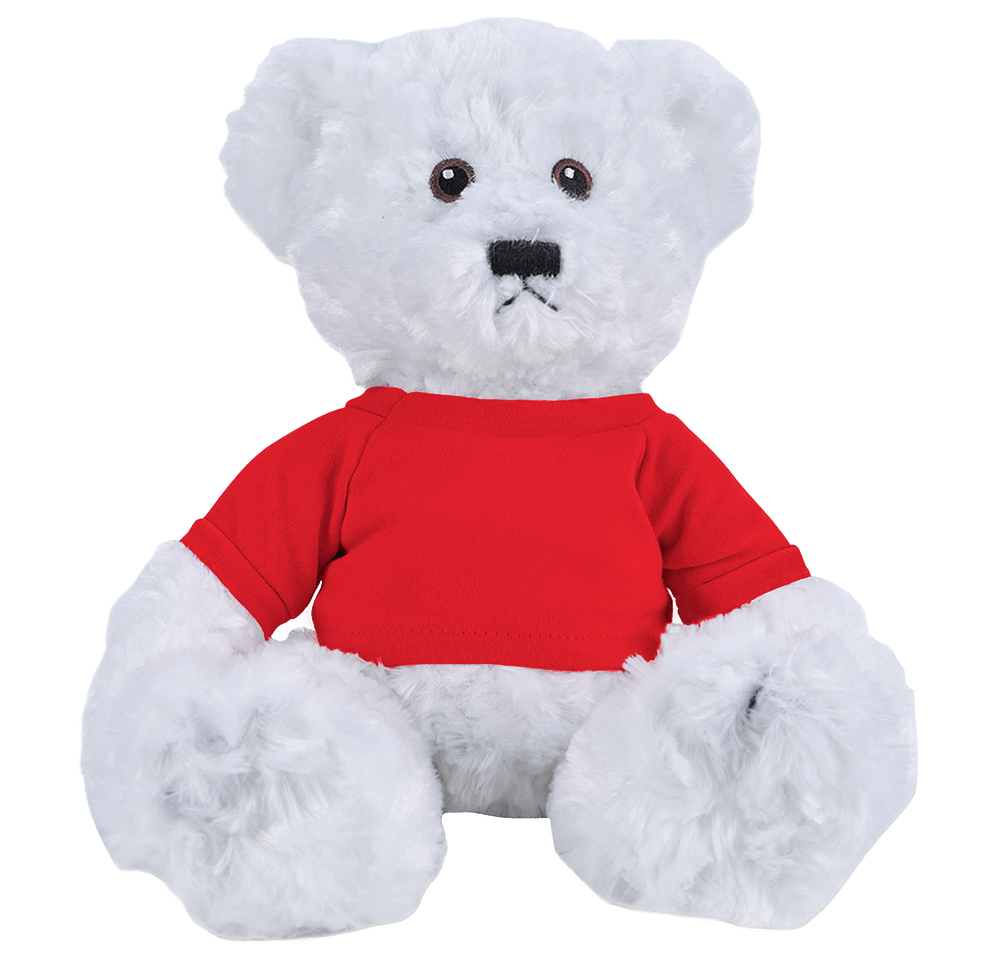 Full Color 10" White Dexter Bear Plush Animal-default