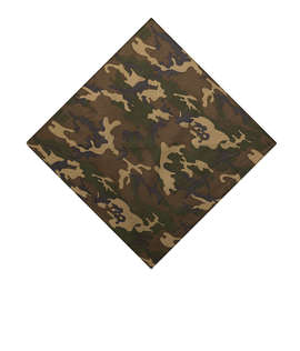 Valucap 100% Cotton Camo Bandana (Corner Design) - Color: Green Camo