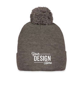 Sportsman Pom Pom Beanie - Color: Dark Heather Grey
