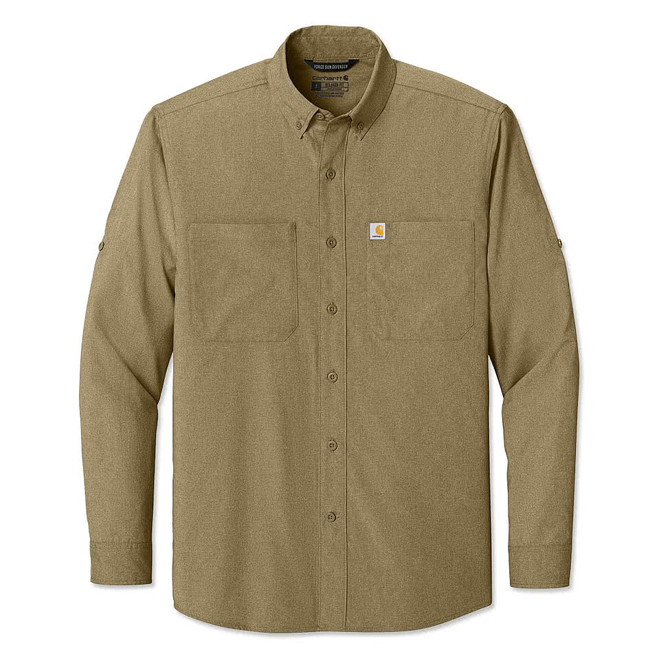 Carhartt Force Sun Defender Long Sleeve Work Shirt - Printed