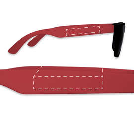 Youth Promotional Sunglasses - Color: Red