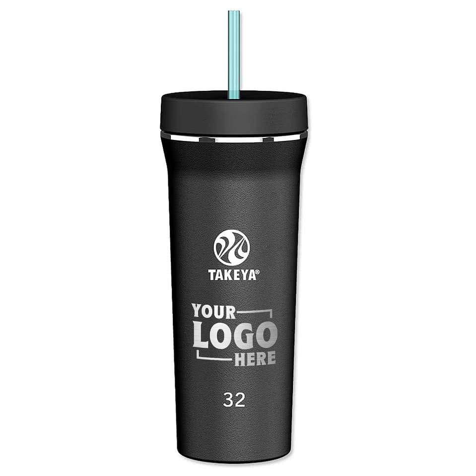 Takeya Laser Engraved 32 oz. Stainless Steel Insulated Tumbler with Straw