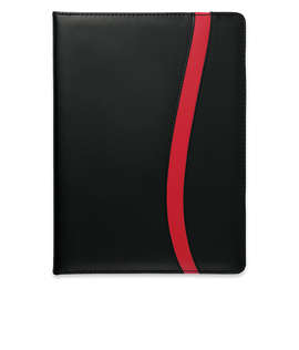 Session UltraHyde Padfolio - Color: Black / Red Trim