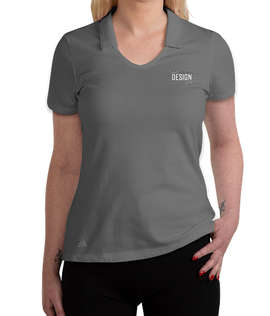 Adidas Women's Recycled Blend Polo - Color: Grey Four