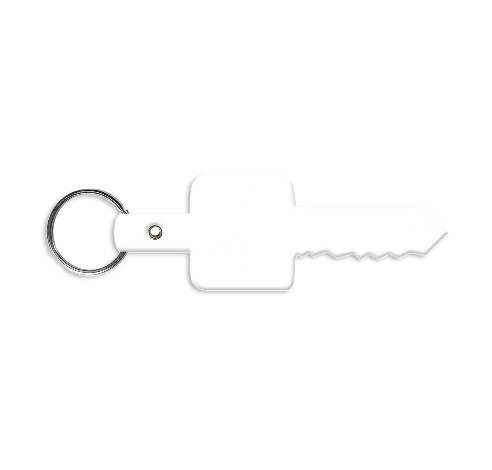 Flexible Key Shaped Keychain-default