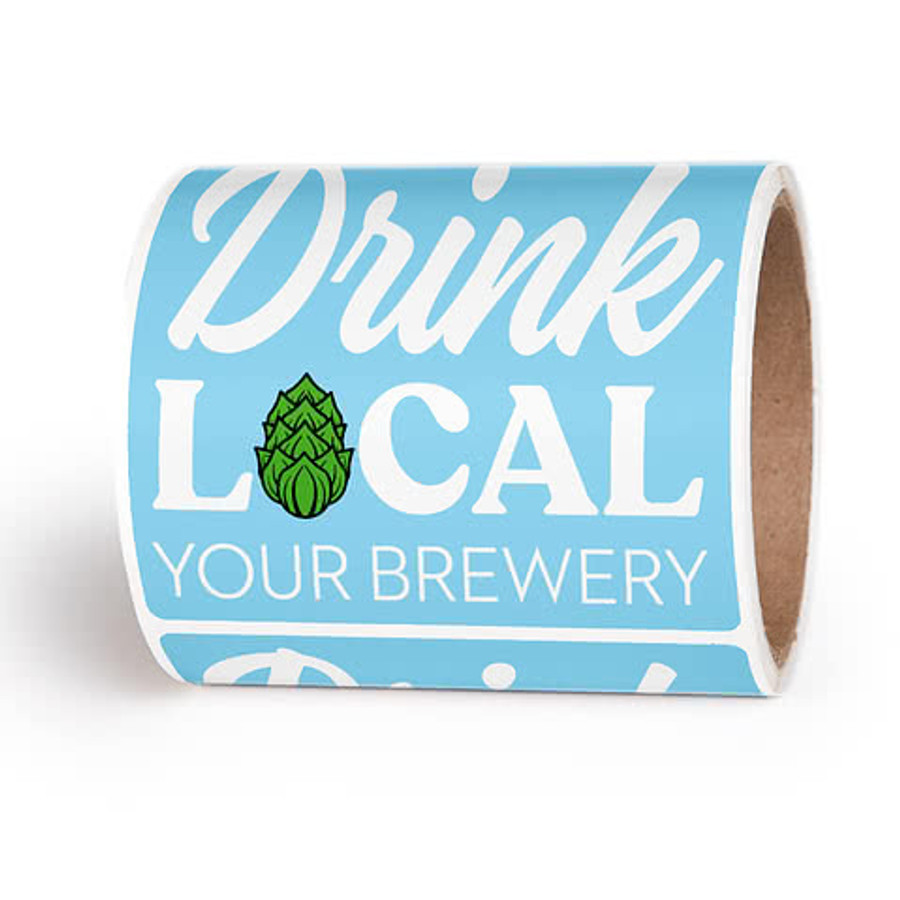 Full Color 4" x 6" Rectangle Roll Labels (Roll of 500) in White