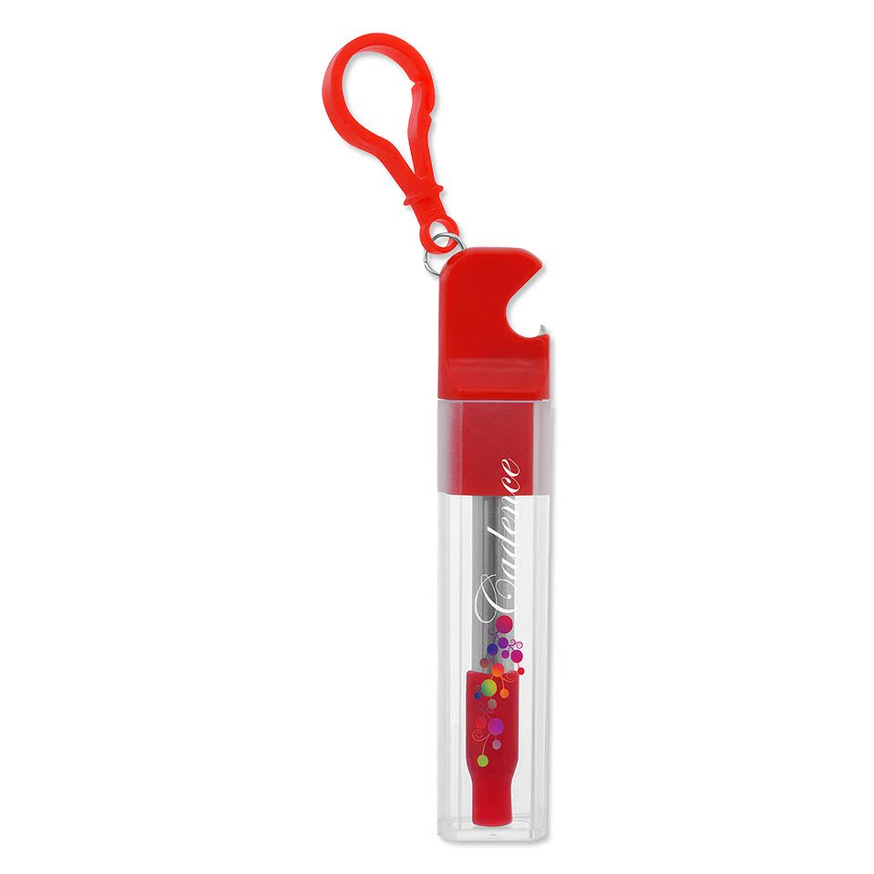 Straw Kit with Bottle Opener