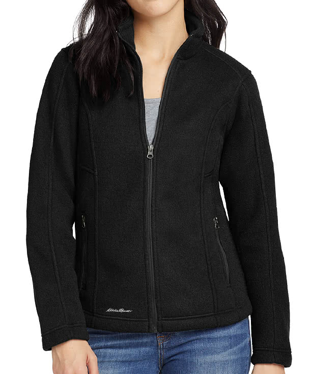 Eddie Bauer Women's Full Zip Fleece Jacket - Embroidered